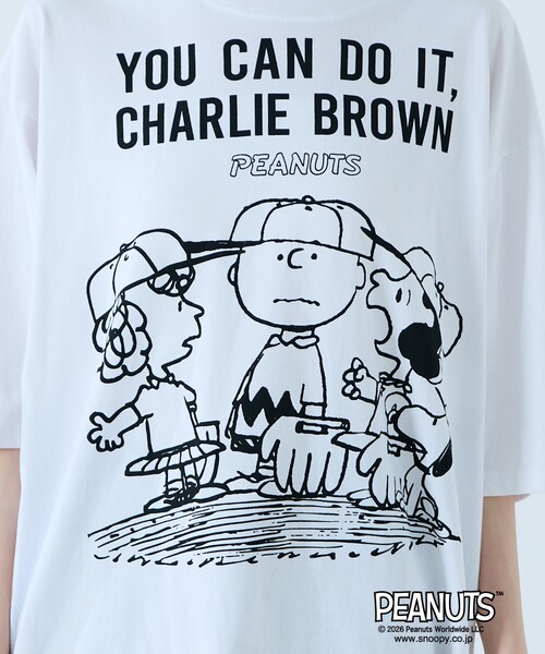 Johnbull（ジョンブル）の「【JOHNBULL/ジョンブル】PEANUTS プリントTシャツ / スヌーピー / 半袖（Tシャツ/カットソー・レディース・ホワイト系その他/ホワイト系その他3/ブラック系その他/ホワイト系その他2/ブラック系その他3/ブラック系その他2・フリー）」の18枚目の写真