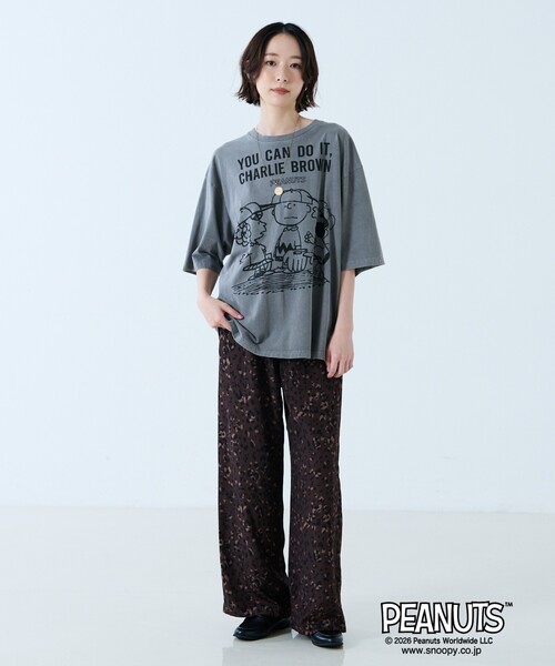 Johnbull（ジョンブル）の「【JOHNBULL/ジョンブル】PEANUTS プリントTシャツ / スヌーピー / 半袖（Tシャツ/カットソー・レディース・ホワイト系その他/ホワイト系その他3/ブラック系その他/ホワイト系その他2/ブラック系その他3/ブラック系その他2・フリー）」の20枚目の写真