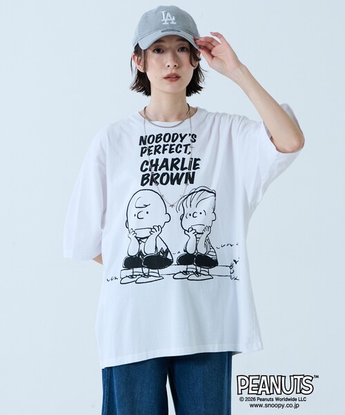 Johnbull(ジョンブル)の「【JOHNBULL/ジョンブル】PEANUTS プリントTシャツ / スヌーピー / 半袖(Tシャツ/カットソー・レディース・ホワイト系その他/ホワイト系その他3/ブラック系その他/ホワイト系その他2/ブラック系その他2/ブラック系その他3・フリー)」の15枚目の写真
