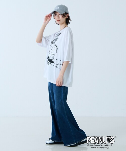 Johnbull(ジョンブル)の「【JOHNBULL/ジョンブル】PEANUTS プリントTシャツ / スヌーピー / 半袖(Tシャツ/カットソー・レディース・ホワイト系その他/ホワイト系その他3/ブラック系その他/ホワイト系その他2/ブラック系その他2/ブラック系その他3・フリー)」の17枚目の写真
