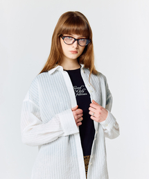 L15 STRIPE OVER SHIRTS(WHITE)