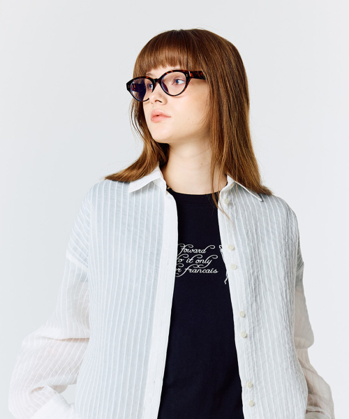 LARTIGENT(ラーティゼン)の「L15 STRIPE OVER SHIRTS(WHITE)(シャツ/ブラウス・レディース・その他・FREE)」の5枚目の写真