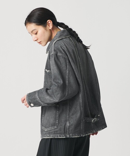NEEDBY heritage(ニードバイヘリテージ)の「【別注】<NEEDBY heritage>デニムジャケット(デニムジャケット・レディース・ブラック/コバルトブルー・FREE)」の8枚目の写真