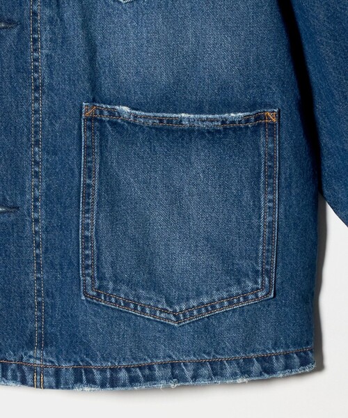 NEEDBY heritage(ニードバイヘリテージ)の「【別注】<NEEDBY heritage>デニムジャケット(デニムジャケット・レディース・ブラック/コバルトブルー・FREE)」の21枚目の写真