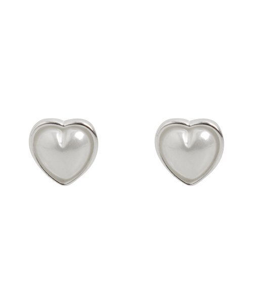 HAS（ハズ）の「[Silver925] HTY016 Lovely heart pearl earrings（ピアス（両耳用）・レディース・シルバー・FREE）」の2枚目の写真