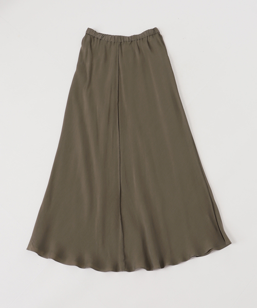 Spick & Span（スピックアンドスパン）の「《新色有り / 追加》ウォッシャブルキュプラフレアスカート（スカート・レディース・ブラックミックス/カーキ/ベージュ系その他・38/36）」の11枚目の写真