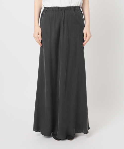 Spick & Span（スピックアンドスパン）の「《新色有り / 追加》ウォッシャブルキュプラフレアスカート（スカート・レディース・ブラックミックス/カーキ/ベージュ系その他・38/36）」の9枚目の写真