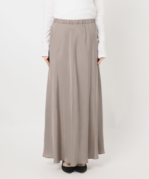 Spick & Span（スピックアンドスパン）の「《新色有り / 追加》ウォッシャブルキュプラフレアスカート（スカート・レディース・ブラックミックス/カーキ/ベージュ系その他・38/36）」の7枚目の写真