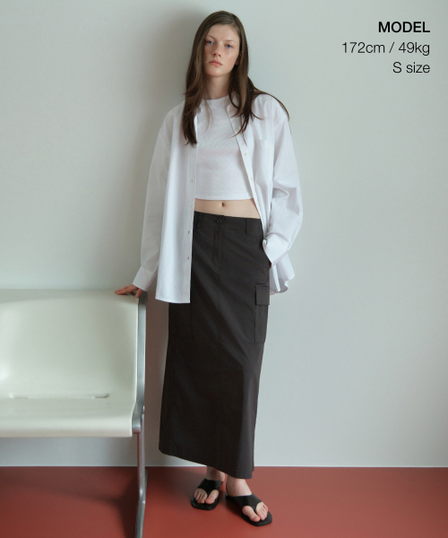 MUSINSA STANDARD WOMAN（ムシンサスタンダードウーマン）の「ウィメンズオーバーサイズウォッシュドポプリンシャツ[ホワイト]（シャツ/ブラウス・レディース・その他・LARGE/MEDIUM/SMALL/X-SMALL）」の9枚目の写真