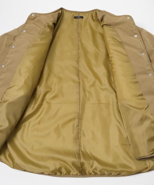 ITEMS URBANRESEARCH（アイテムズ アーバンリサーチ）の「テントシルエット中綿ブルゾン（ダウンジャケット/コート・レディース・ブラック/キャメル・FREE）」の10枚目の写真