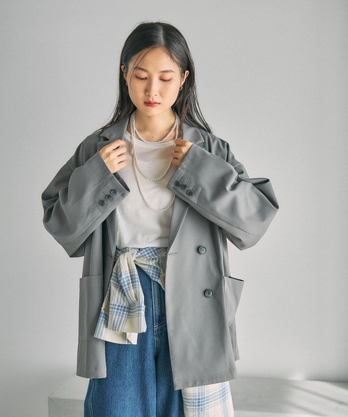 Wブレストジャケット 633994（テーラードジャケット）｜LEPSIM