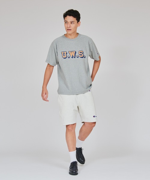 Champion(チャンピオン)の「【Champion/チャンピオン】メンズ リバースウィーブ(R) ショートスリーブTシャツ(Tシャツ/カットソー・メンズ・グレー/ブラック/ネイビー/オートミール/グリーン系その他3/ホワイト・MEDIUM/X-LARGE/LARGE)」の10枚目の写真