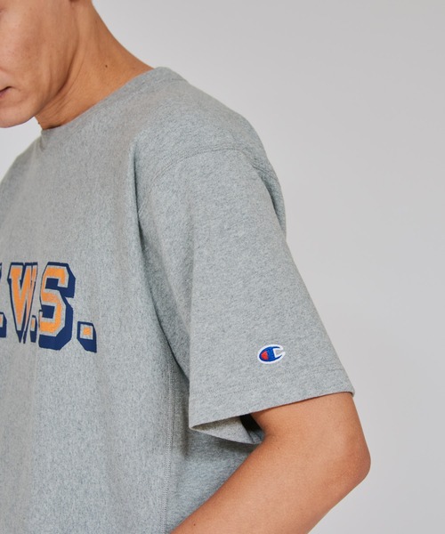 Champion(チャンピオン)の「【Champion/チャンピオン】メンズ リバースウィーブ(R) ショートスリーブTシャツ(Tシャツ/カットソー・メンズ・グレー/ブラック/ネイビー/オートミール/グリーン系その他3/ホワイト・MEDIUM/X-LARGE/LARGE)」の8枚目の写真