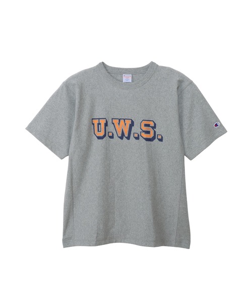 Champion(チャンピオン)の「【Champion/チャンピオン】メンズ リバースウィーブ(R) ショートスリーブTシャツ(Tシャツ/カットソー・メンズ・グレー/ブラック/ネイビー/オートミール/グリーン系その他3/ホワイト・MEDIUM/X-LARGE/LARGE)」の13枚目の写真
