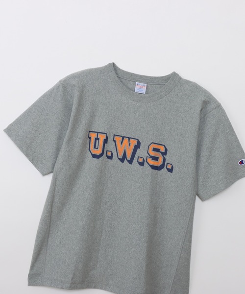 Champion(チャンピオン)の「【Champion/チャンピオン】メンズ リバースウィーブ(R) ショートスリーブTシャツ(Tシャツ/カットソー・メンズ・グレー/ブラック/ネイビー/オートミール/グリーン系その他3/ホワイト・MEDIUM/X-LARGE/LARGE)」の15枚目の写真