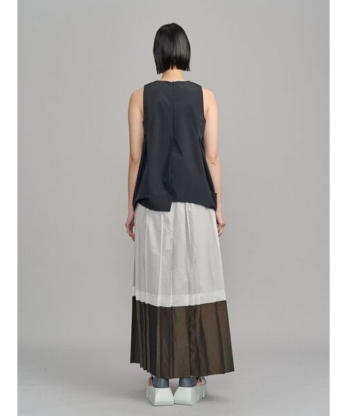 UN3D.(アンスリード)の「FOIL PRINT PLEATS SK / フォイルプリントプリーツスカート(スカート・レディース・カーキ/ライトグレー・38/36)」の17枚目の写真