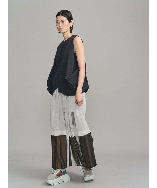 UN3D.(アンスリード)の「FOIL PRINT PLEATS SK / フォイルプリントプリーツスカート(スカート・レディース・カーキ/ライトグレー・38/36)」の18枚目の写真