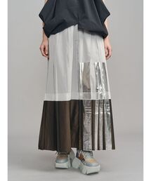 UN3D. | FOIL PRINT PLEATS SK / フォイルプリントプリーツスカート(スカート)