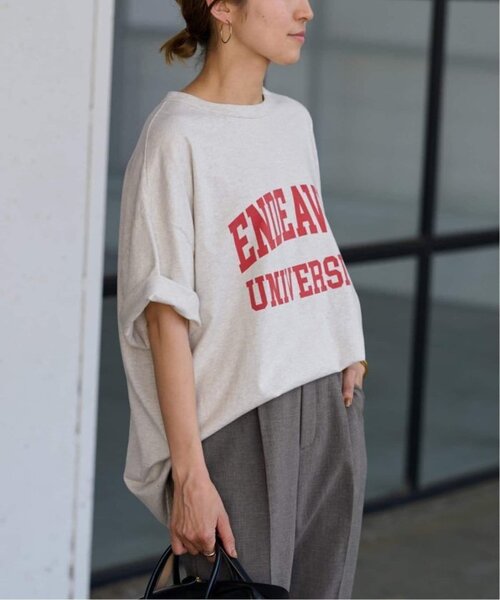 FRAMeWORK（フレームワーク）の「≪新色 / 追加≫オーバーTEE（Tシャツ/カットソー・レディース・チャコールグレー/ライトグレー/ホワイト/グリーン・FREE）」の7枚目の写真