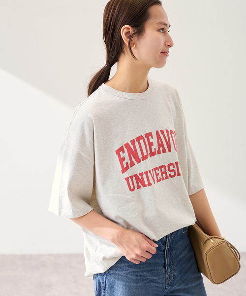 FRAMeWORK（フレームワーク）の「≪新色 / 追加≫オーバーTEE（Tシャツ/カットソー・レディース・チャコールグレー/ライトグレー/ホワイト/グリーン・FREE）」の14枚目の写真