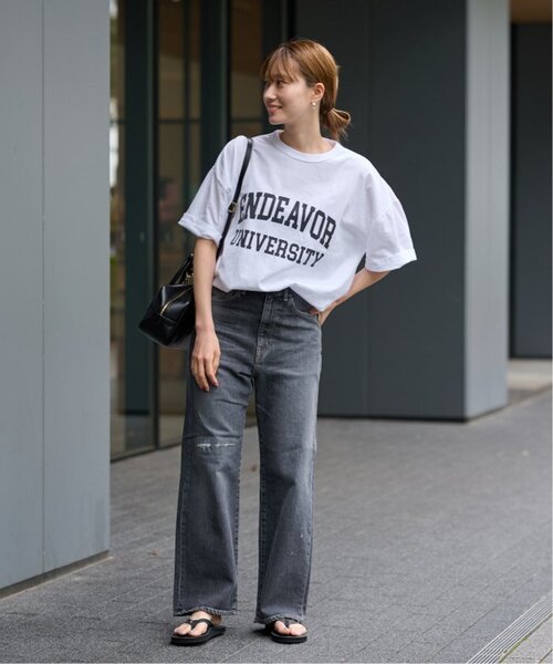 FRAMeWORK（フレームワーク）の「≪新色 / 追加≫オーバーTEE（Tシャツ/カットソー・レディース・チャコールグレー/ライトグレー/ホワイト/グリーン・FREE）」の20枚目の写真