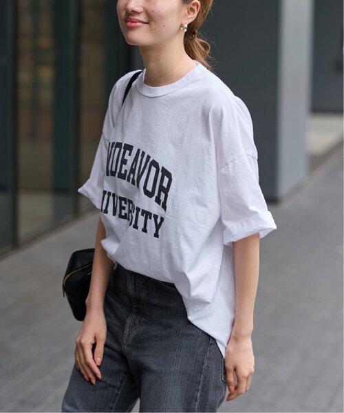 FRAMeWORK（フレームワーク）の「≪新色 / 追加≫オーバーTEE（Tシャツ/カットソー・レディース・チャコールグレー/ライトグレー/ホワイト/グリーン・FREE）」の22枚目の写真