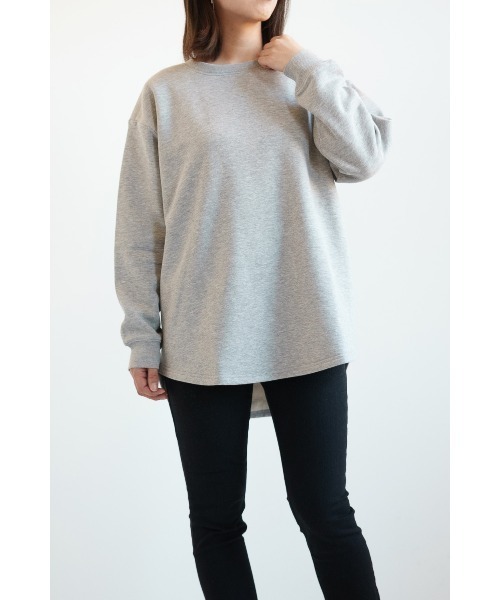 HEART MARKET(ハートマーケット)の「カポック裏毛プルオーバー(Tシャツ/カットソー・レディース・ホワイト系その他/グリーン/グレー/ブラック系その他/スミクロ/ダークパープル/アイボリー・FREE)」の6枚目の写真