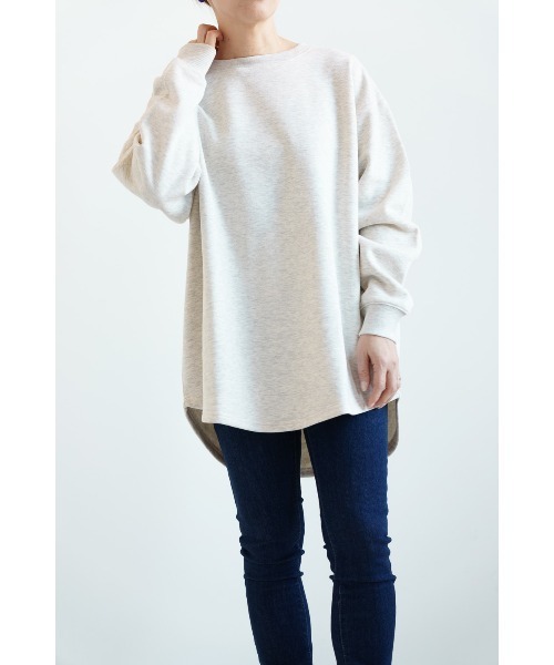 HEART MARKET(ハートマーケット)の「カポック裏毛プルオーバー(Tシャツ/カットソー・レディース・ホワイト系その他/グリーン/グレー/ブラック系その他/スミクロ/ダークパープル/アイボリー・FREE)」の2枚目の写真