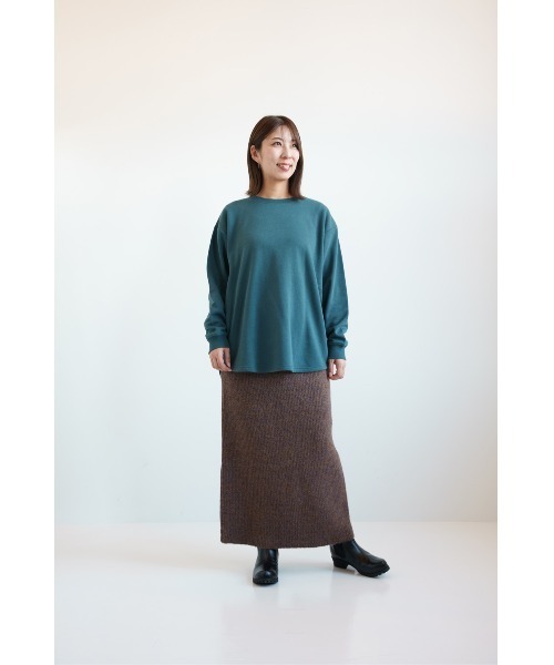 HEART MARKET(ハートマーケット)の「カポック裏毛プルオーバー(Tシャツ/カットソー・レディース・ホワイト系その他/グリーン/グレー/ブラック系その他/スミクロ/ダークパープル/アイボリー・FREE)」の18枚目の写真