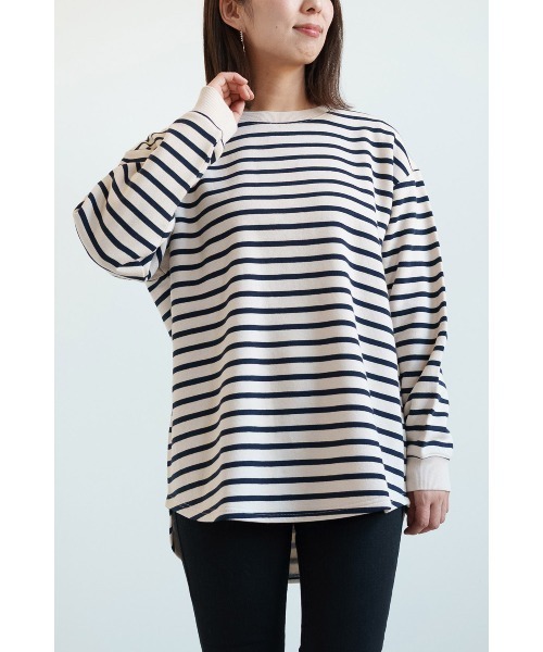 HEART MARKET(ハートマーケット)の「カポック裏毛プルオーバー(Tシャツ/カットソー・レディース・ホワイト系その他/グリーン/グレー/ブラック系その他/スミクロ/ダークパープル/アイボリー・FREE)」の16枚目の写真