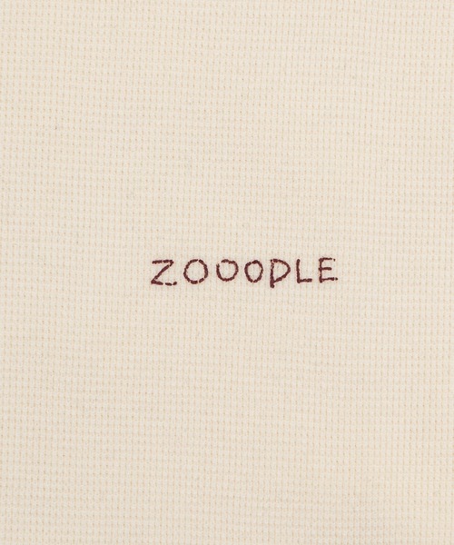 Zooodle(ズードル)の「Damage waffle long sleeve tee - ダメージワッフルロンT -(Tシャツ/カットソー・メンズ・ネイビー/ベージュ・MEDIUM/LARGE)」の6枚目の写真