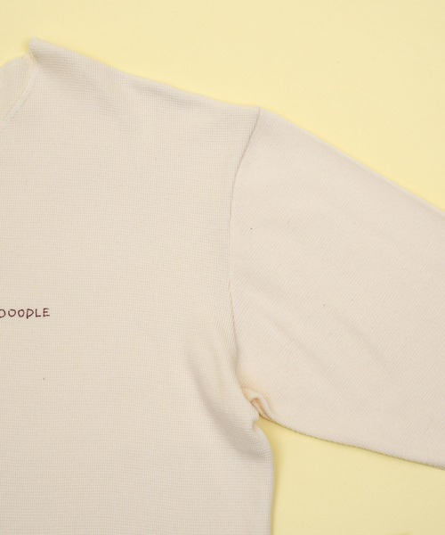 Zooodle(ズードル)の「Damage waffle long sleeve tee - ダメージワッフルロンT -(Tシャツ/カットソー・メンズ・ネイビー/ベージュ・MEDIUM/LARGE)」の7枚目の写真
