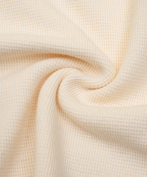 Zooodle(ズードル)の「Damage waffle long sleeve tee - ダメージワッフルロンT -(Tシャツ/カットソー・メンズ・ネイビー/ベージュ・MEDIUM/LARGE)」の12枚目の写真