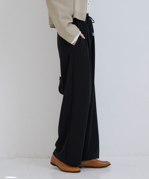 coca(coca)(コカ)の「カットジョーゼットワイドパンツ | セレモニー オフィス ママスーツ フォーマルウェア スーツ 卒業式(その他パンツ・レディース・ブラック/ブラウン・L/M/S)」の5枚目の写真