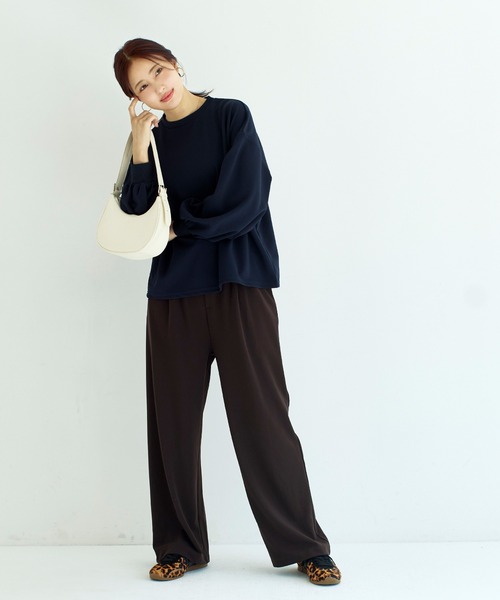 coca(coca)(コカ)の「カットジョーゼットワイドパンツ | セレモニー オフィス ママスーツ フォーマルウェア スーツ 卒業式(その他パンツ・レディース・ブラック/ブラウン・L/M/S)」の10枚目の写真