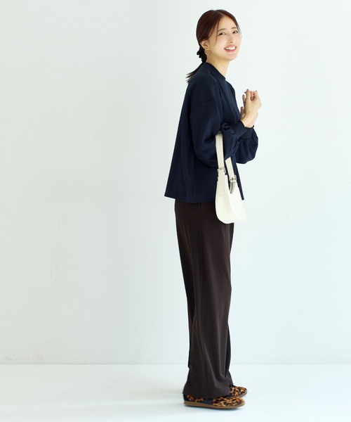coca(coca)(コカ)の「カットジョーゼットワイドパンツ | セレモニー オフィス ママスーツ フォーマルウェア スーツ 卒業式(その他パンツ・レディース・ブラック/ブラウン・L/M/S)」の11枚目の写真
