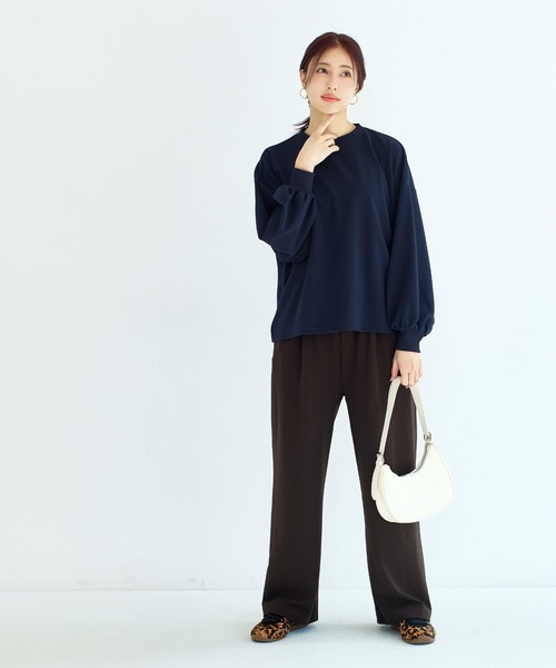 coca(coca)(コカ)の「カットジョーゼットワイドパンツ | セレモニー オフィス ママスーツ フォーマルウェア スーツ 卒業式(その他パンツ・レディース・ブラック/ブラウン・L/M/S)」の13枚目の写真