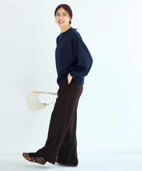 coca(coca)(コカ)の「カットジョーゼットワイドパンツ | セレモニー オフィス ママスーツ フォーマルウェア スーツ 卒業式(その他パンツ・レディース・ブラック/ブラウン・L/M/S)」の14枚目の写真