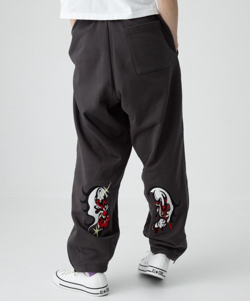 田中かえ Embroidery Sweatpants（スウェットパンツ）｜TXA（ティー