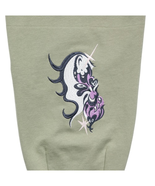 TXA(ティーエックスエー)の「田中かえ Embroidery Sweatpants(スウェットパンツ・メンズ・チャコール/オリーブ・1)」の10枚目の写真