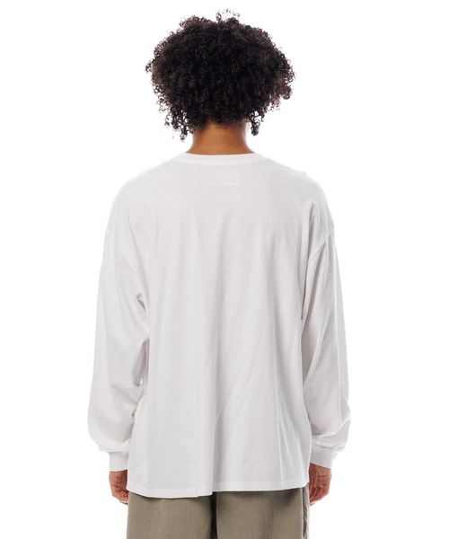 Sandinista(サンディニスタ)の「American Cotton Holder L-S Tee / アメリカンコットン後染めホルダー付き長袖Tシャツ(Tシャツ/カットソー・メンズ・ホワイト/キャメル/ブラック系その他/ブルー・SMALL/MEDIUM/LARGE)」の9枚目の写真