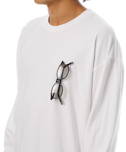 Sandinista(サンディニスタ)の「American Cotton Holder L-S Tee / アメリカンコットン後染めホルダー付き長袖Tシャツ(Tシャツ/カットソー・メンズ・ホワイト/キャメル/ブラック系その他/ブルー・SMALL/MEDIUM/LARGE)」の10枚目の写真