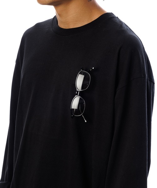 Sandinista(サンディニスタ)の「American Cotton Holder L-S Tee / アメリカンコットン後染めホルダー付き長袖Tシャツ(Tシャツ/カットソー・メンズ・ホワイト/キャメル/ブラック系その他/ブルー・SMALL/MEDIUM/LARGE)」の14枚目の写真