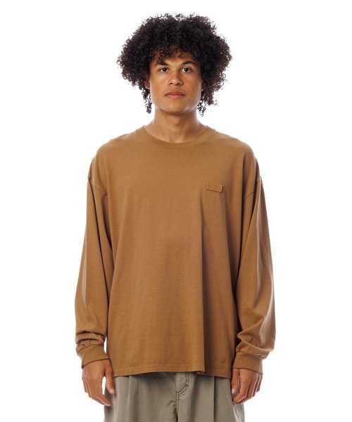 Sandinista(サンディニスタ)の「American Cotton Holder L-S Tee / アメリカンコットン後染めホルダー付き長袖Tシャツ(Tシャツ/カットソー・メンズ・ホワイト/キャメル/ブラック系その他/ブルー・SMALL/MEDIUM/LARGE)」の15枚目の写真
