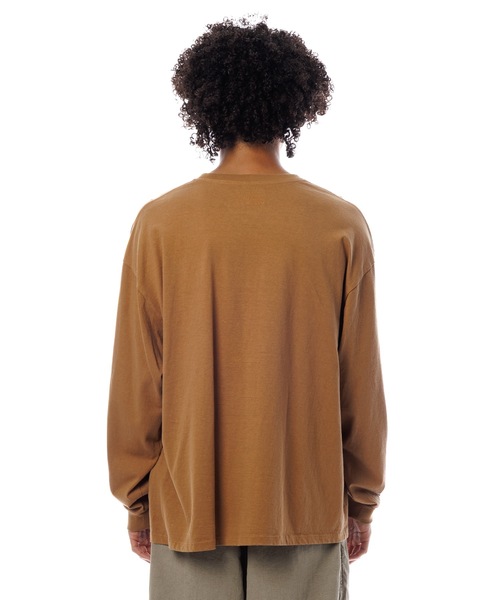 Sandinista(サンディニスタ)の「American Cotton Holder L-S Tee / アメリカンコットン後染めホルダー付き長袖Tシャツ(Tシャツ/カットソー・メンズ・ホワイト/キャメル/ブラック系その他/ブルー・SMALL/MEDIUM/LARGE)」の17枚目の写真
