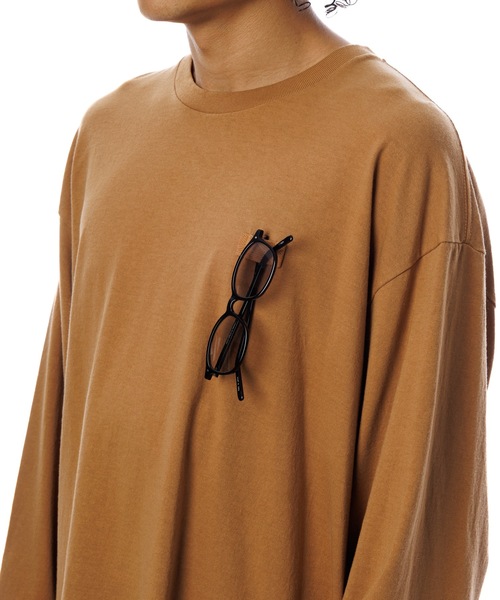 Sandinista(サンディニスタ)の「American Cotton Holder L-S Tee / アメリカンコットン後染めホルダー付き長袖Tシャツ(Tシャツ/カットソー・メンズ・ホワイト/キャメル/ブラック系その他/ブルー・SMALL/MEDIUM/LARGE)」の18枚目の写真