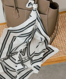 RIVE DROITE（リヴドロワ）の「【スタイリングのアクセントに】チェーン柄スカーフ（バンダナ/スカーフ）」