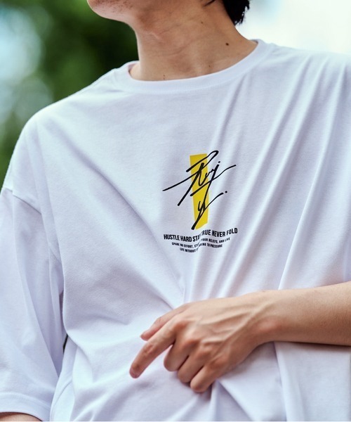 Leyline(レイライン)の「【Leyline】Never fold tee(Tシャツ/カットソー・メンズ・ブラック/ホワイト・M/L/XL)」の4枚目の写真