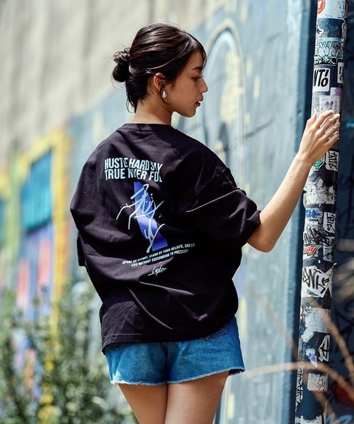 Leyline(レイライン)の「【Leyline】Never fold tee(Tシャツ/カットソー・メンズ・ブラック/ホワイト・M/L/XL)」の5枚目の写真