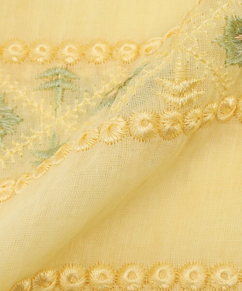 Afternoon Tea(アフタヌーンティー)の「インド刺繍ストール(ストール/ショール・レディース・イエロー・ONE SIZE)」の6枚目の写真